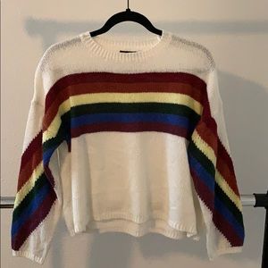 Rainbow Striped Sweater